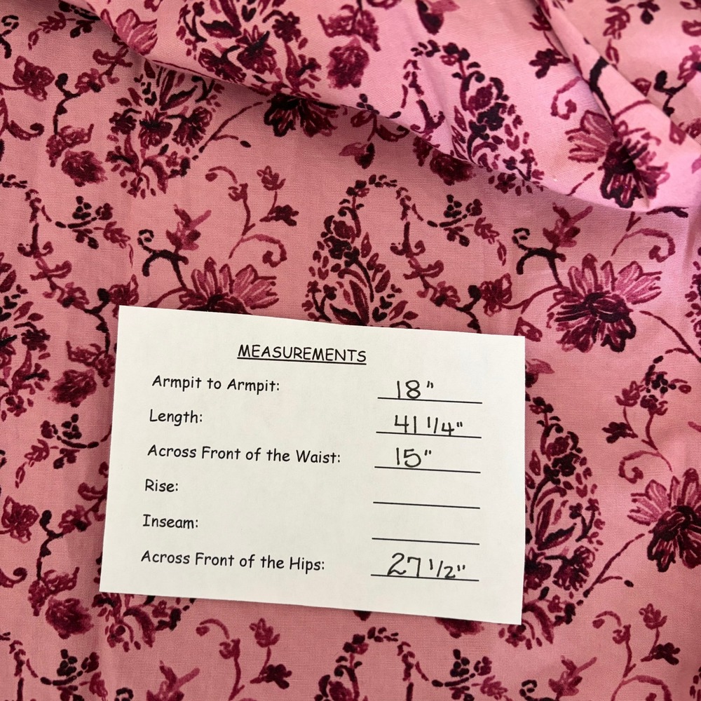 GAL MEETS GLAM Hallie Dress Paisley Floral Pink Purple Box Pleats Pockets Size 8 - Picture 13 of 15